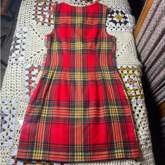 y2k Vera Wang Princess plaid mini dress - Picture 8 of 9